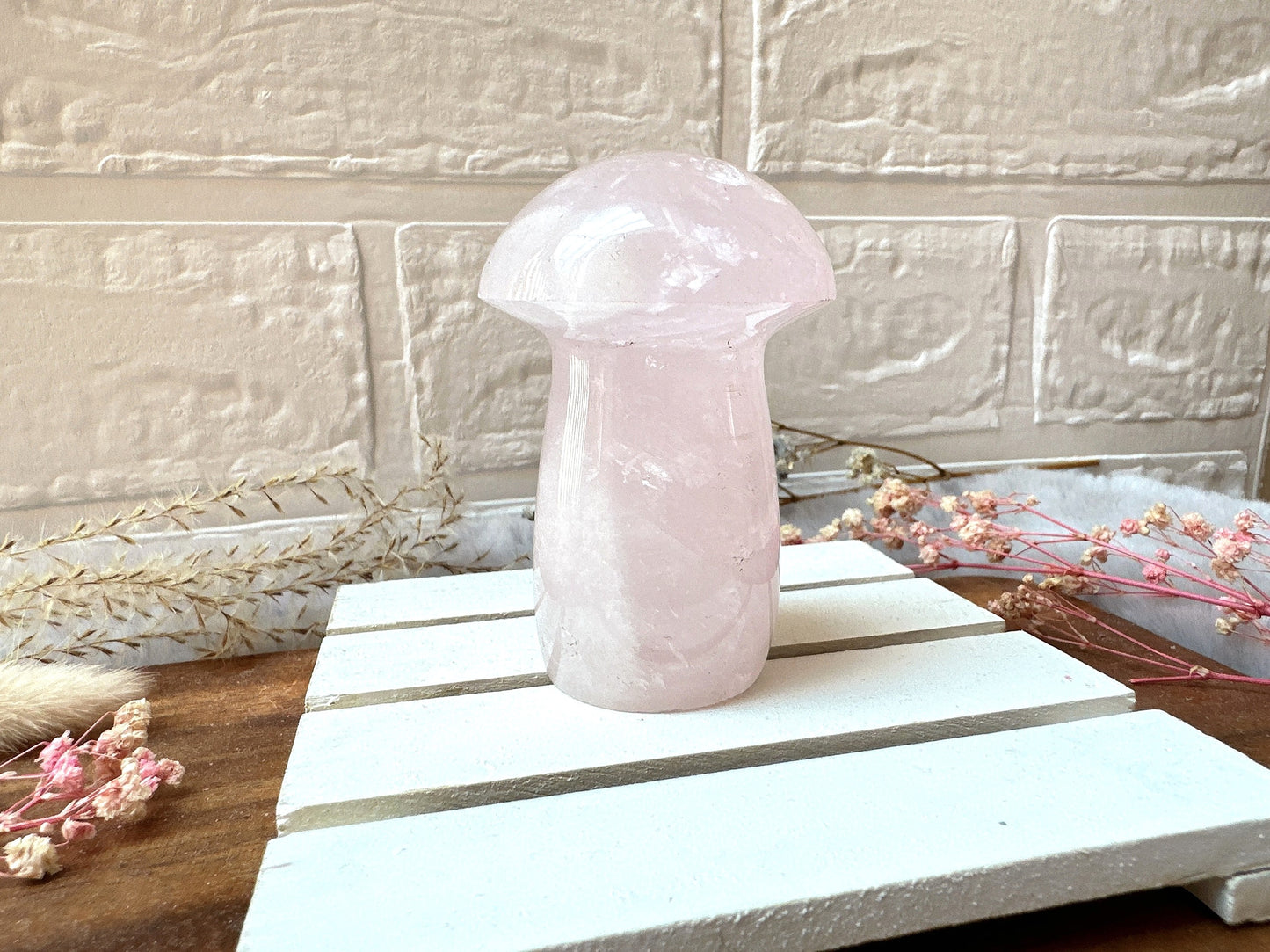 Rose Quartz Mushroom