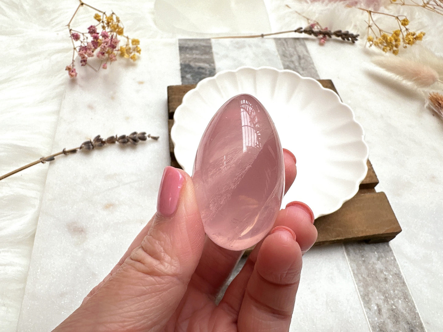 Mozambique Rose Quartz Tumble