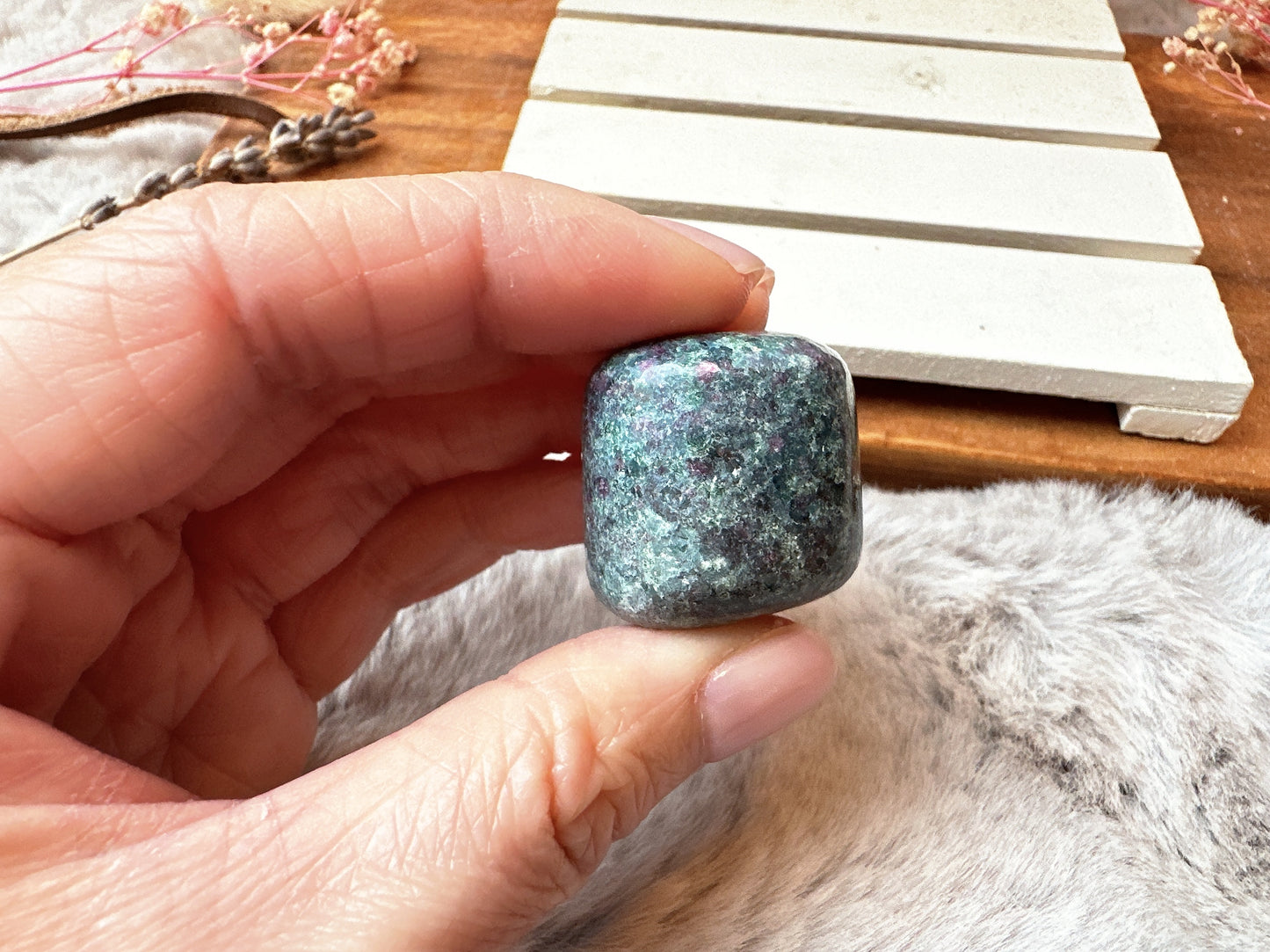 Ruby Fuchsite Kyanite Tumble