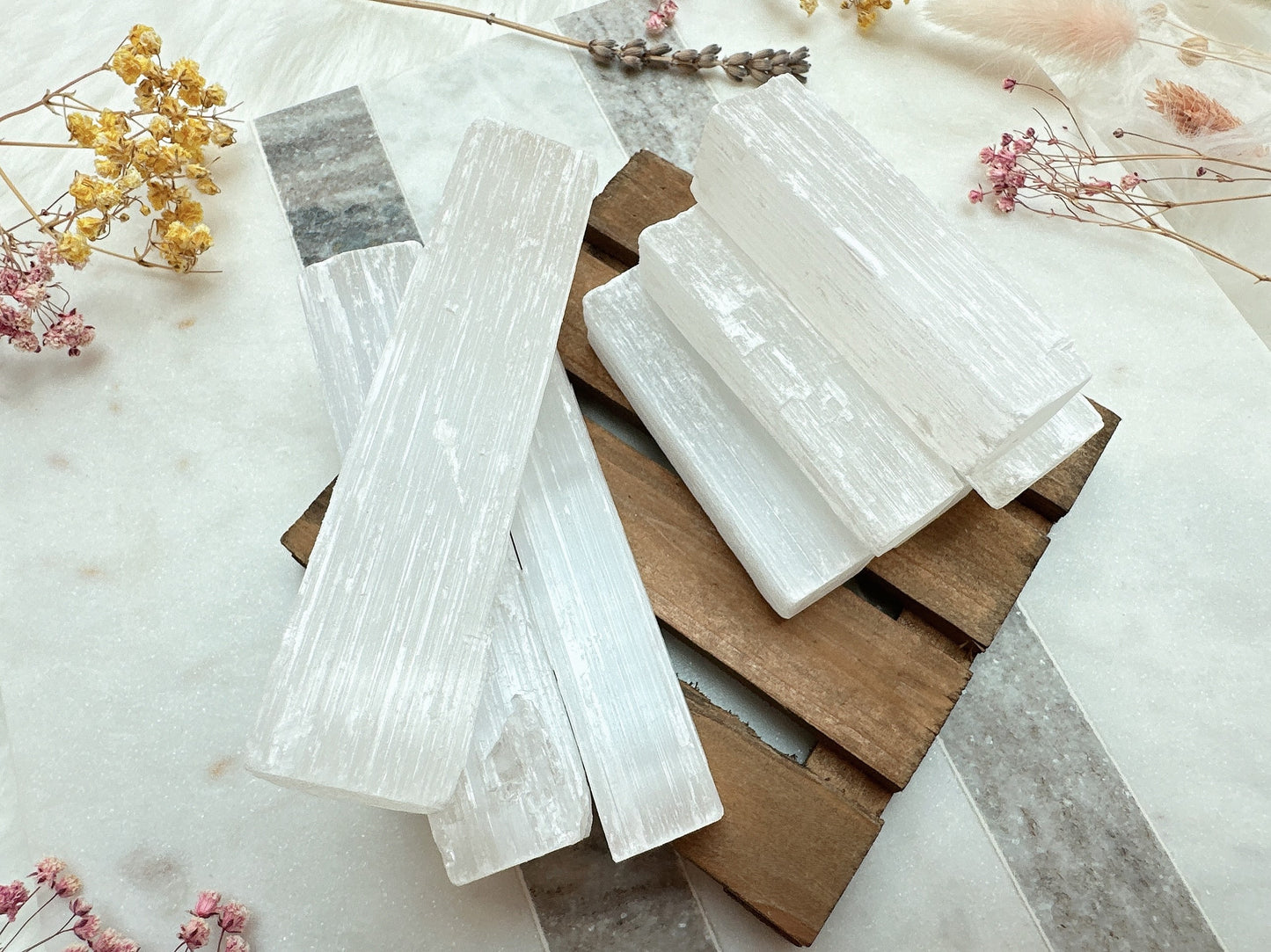 One Raw Selenite Stick