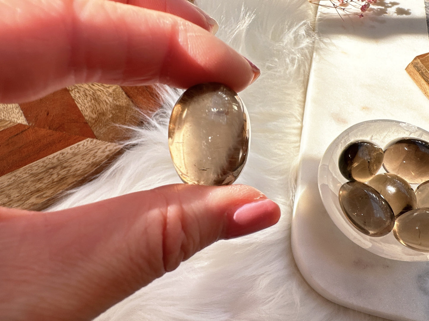 One Small Smoky Quartz Tumble
