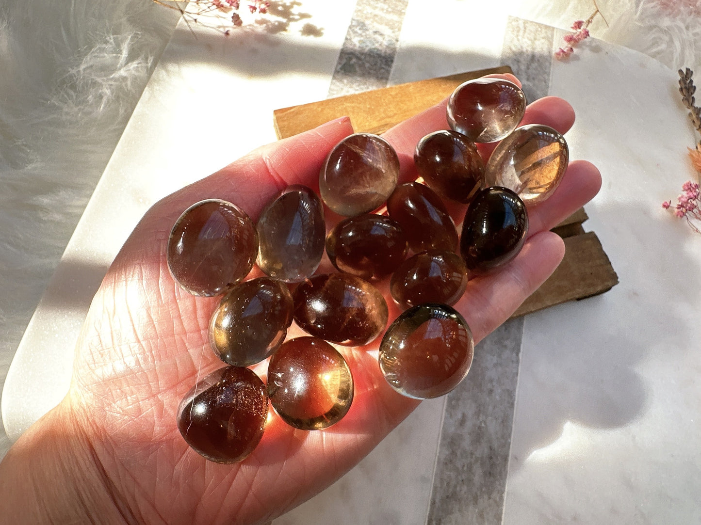 One Small Smoky Quartz Tumble
