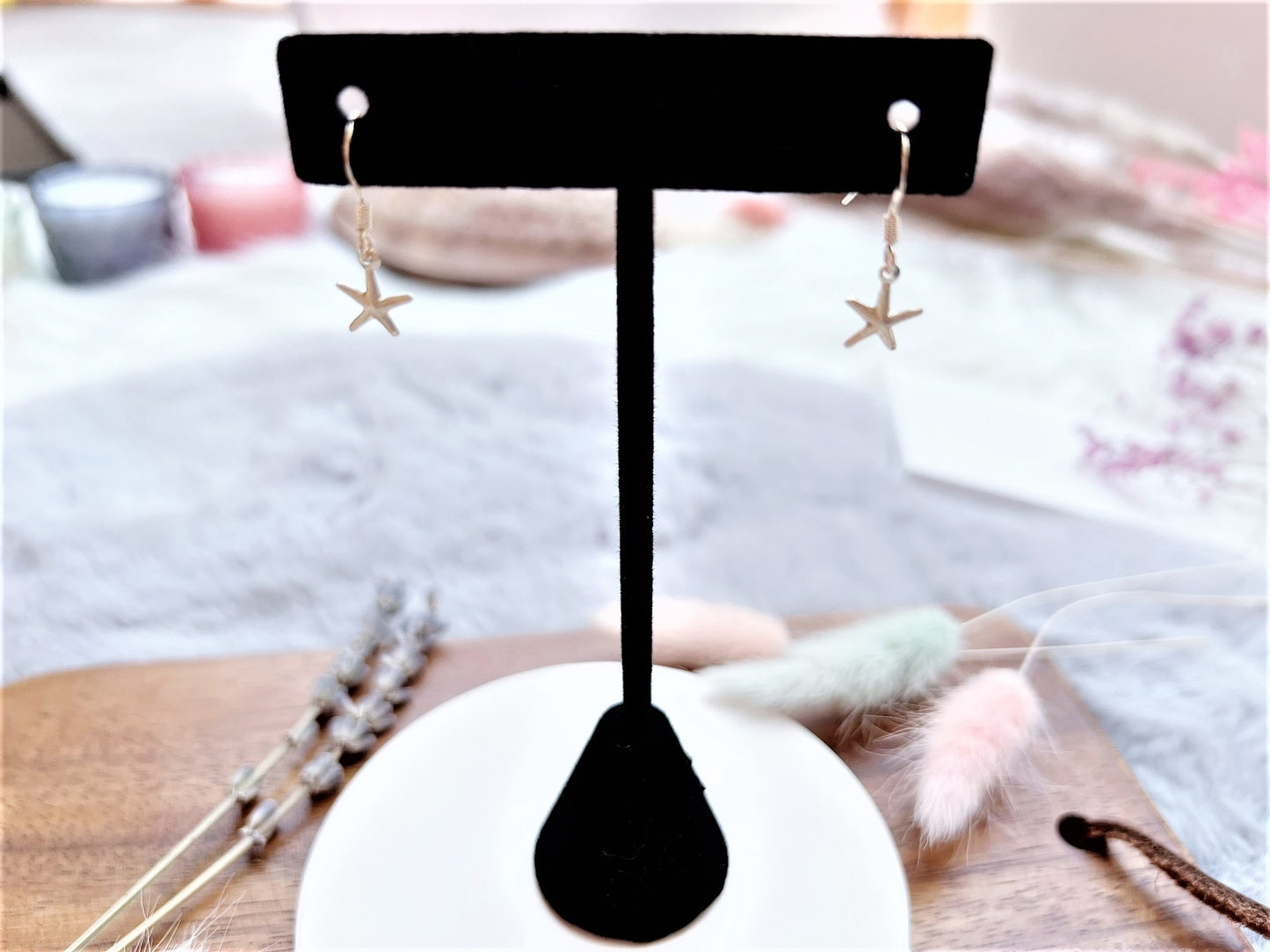 Gold Starfish Earrings