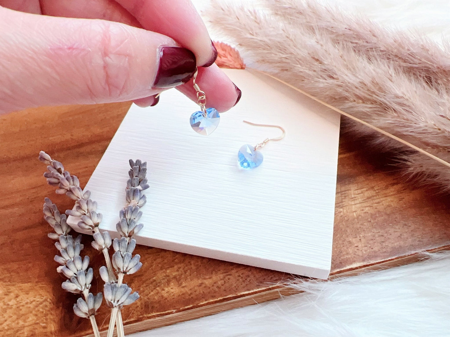 Crystal Heart Earrings