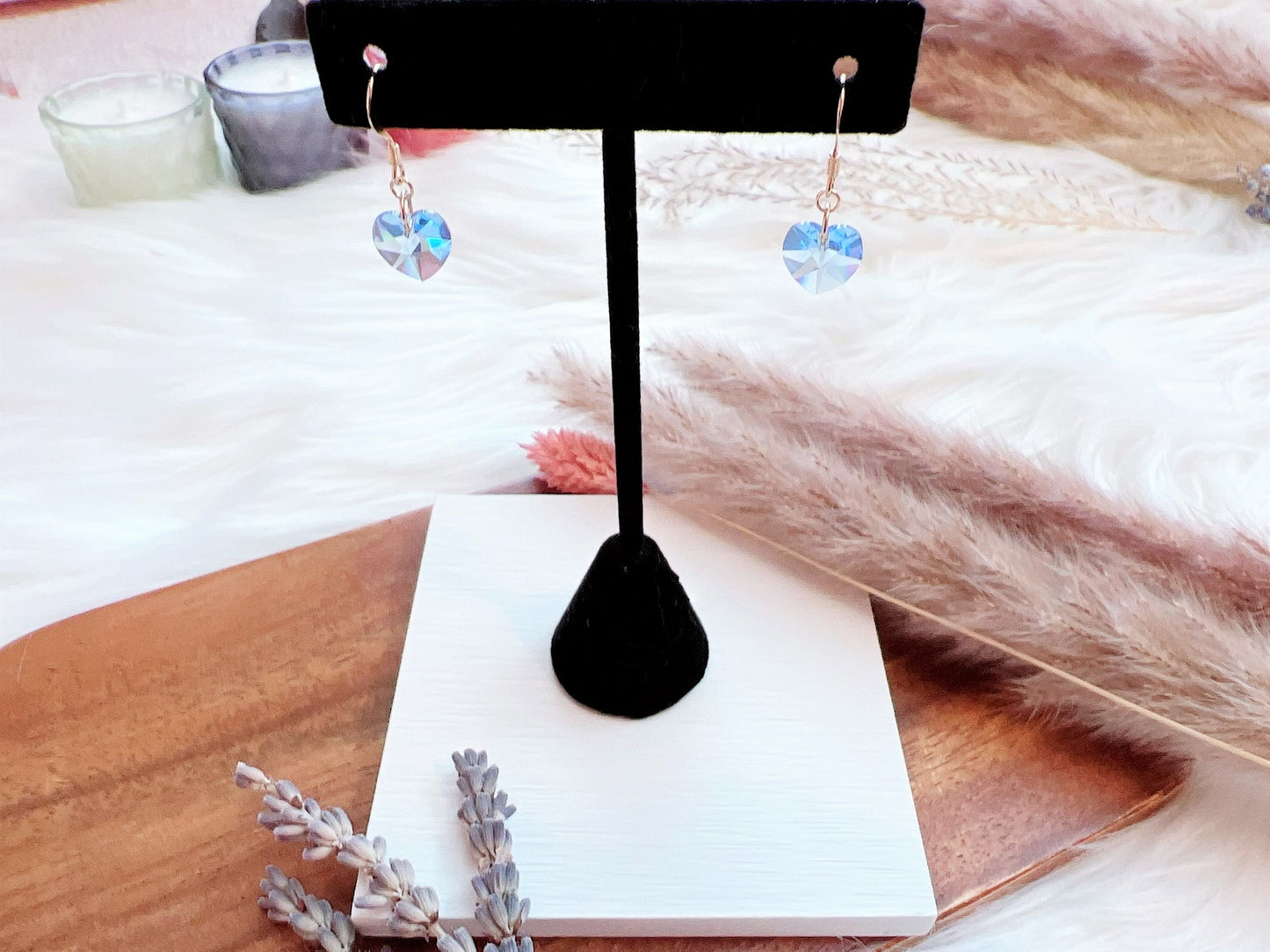 Crystal Heart Earrings