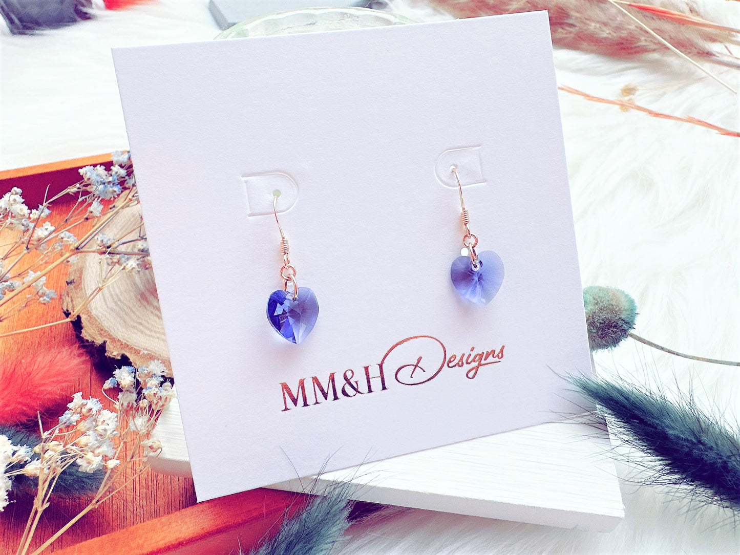 Crystal Heart Earrings