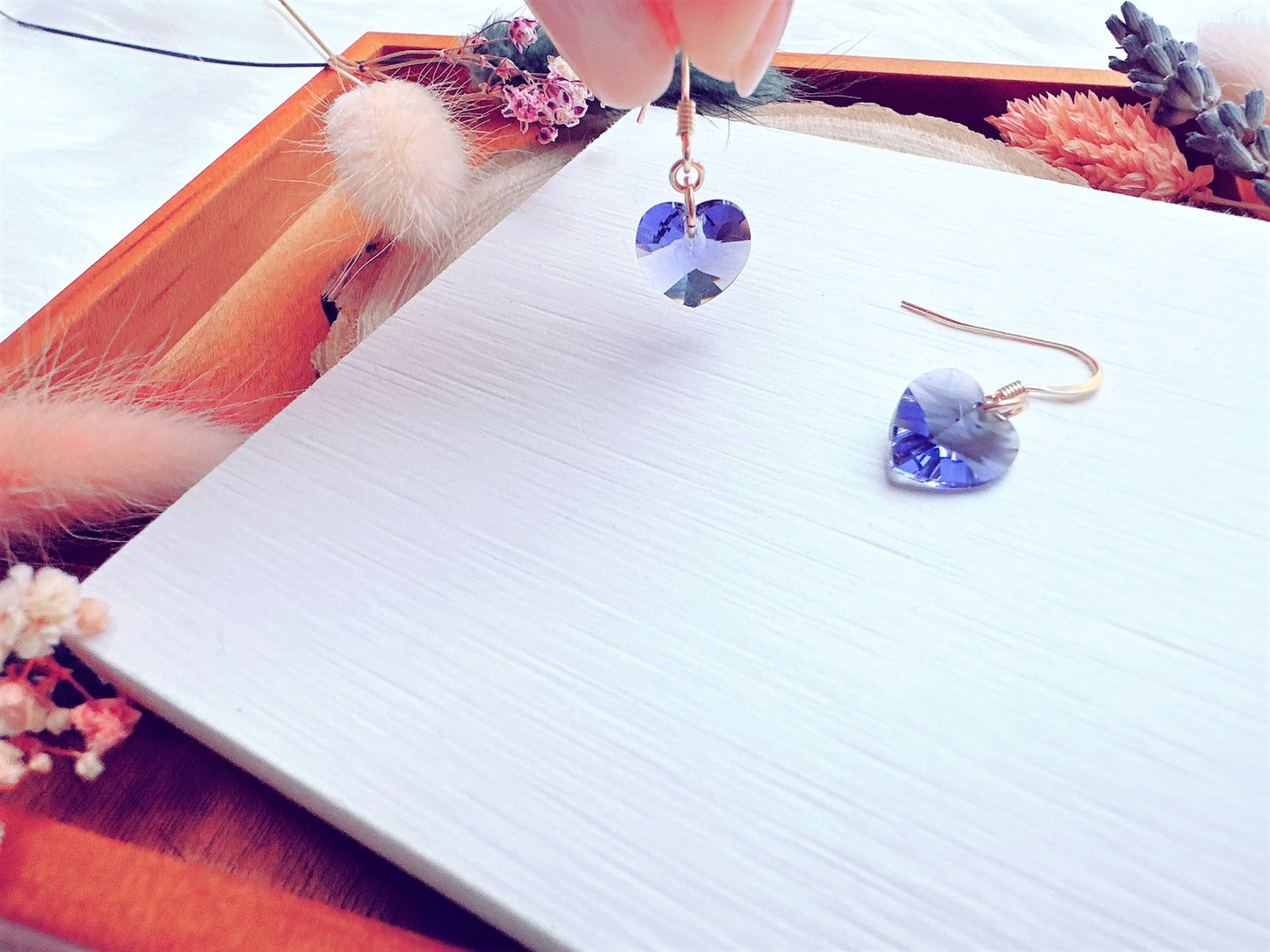 Crystal Heart Earrings