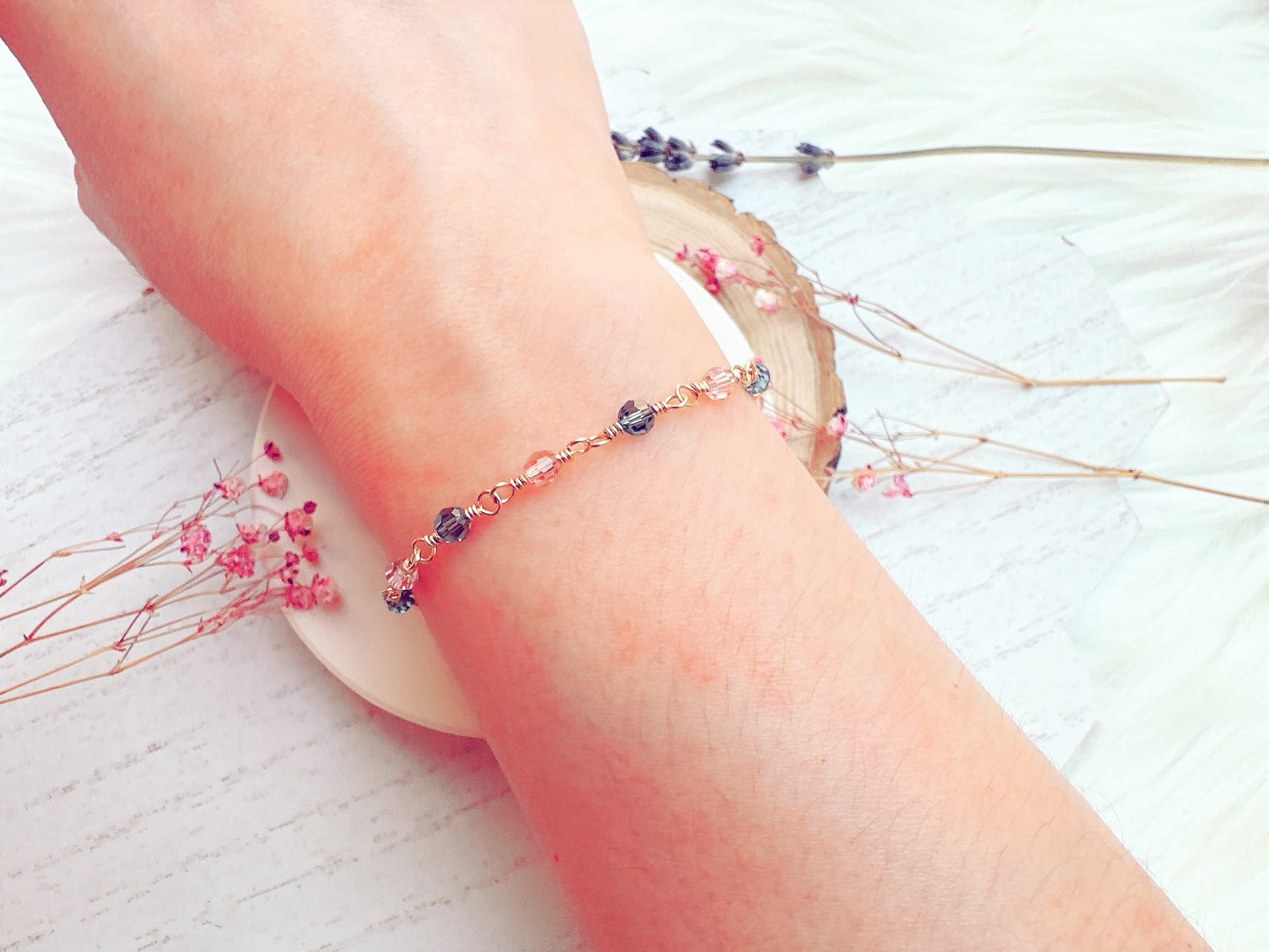 Delicate Round Crystal Bracelet