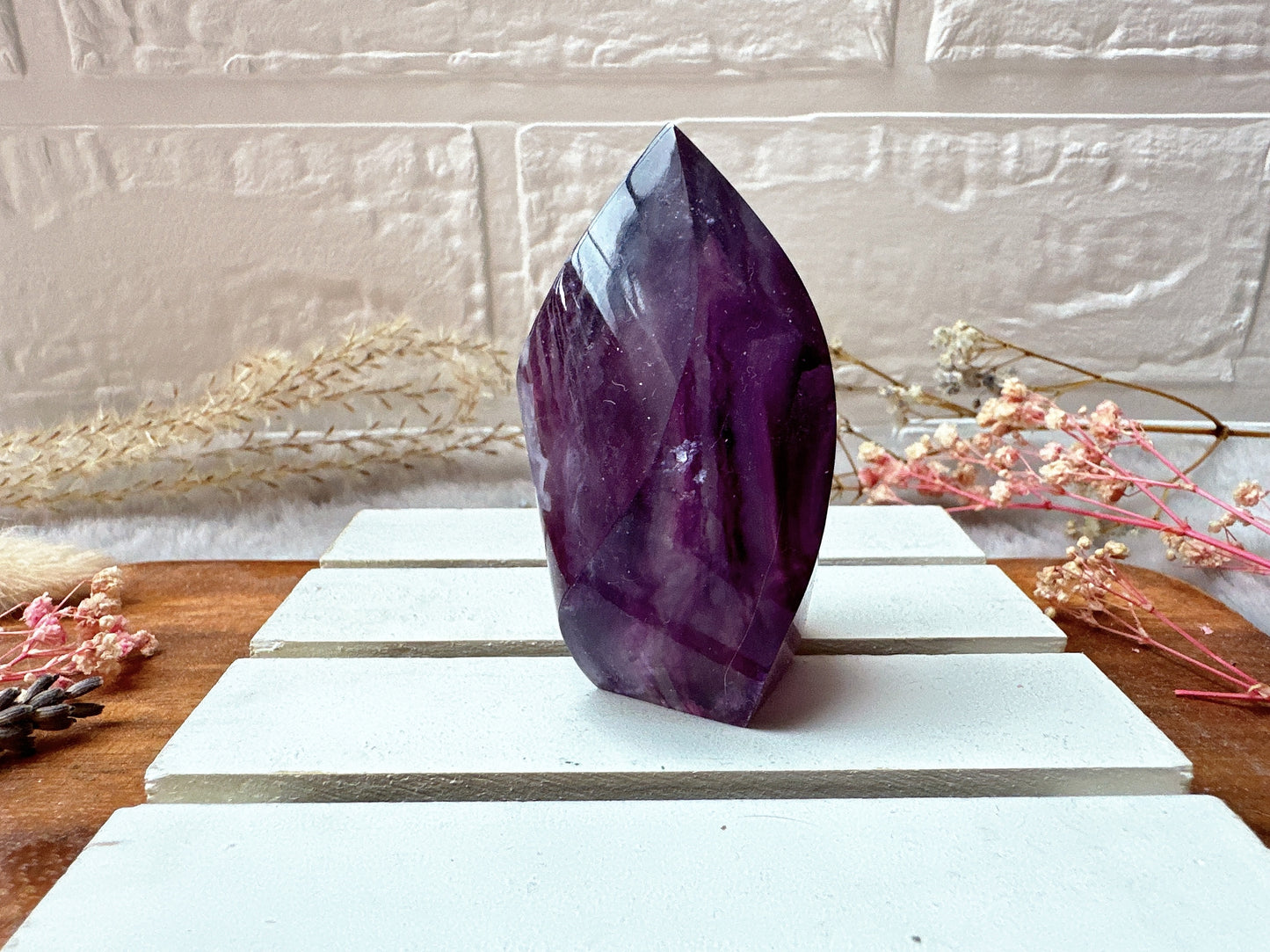 Small Watermelon Fluorite Flame