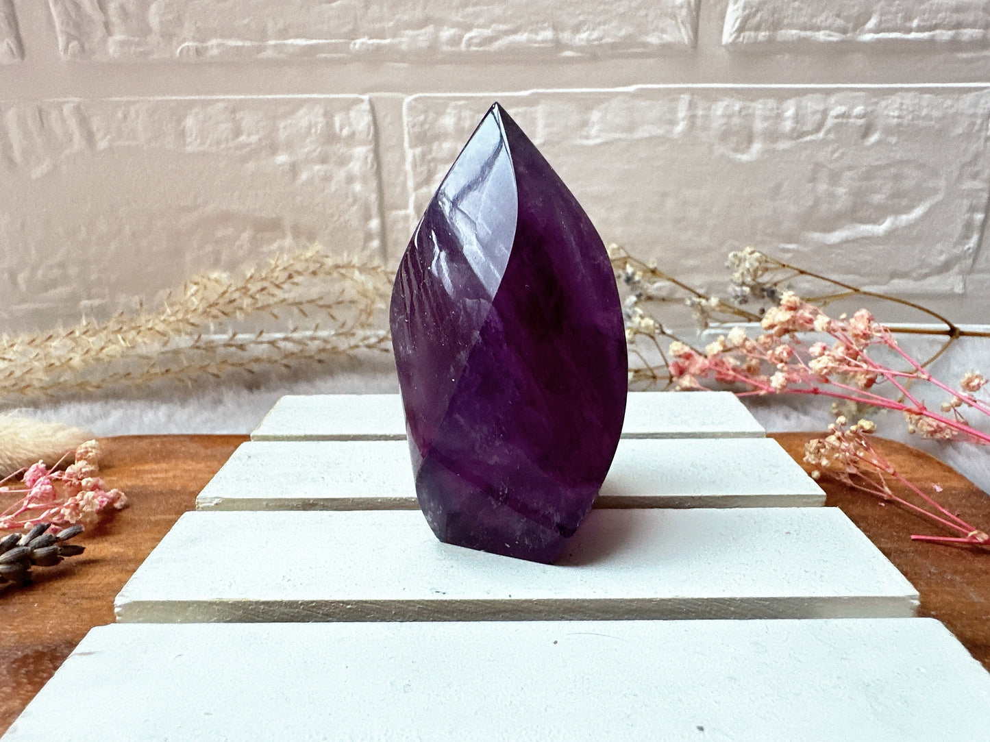 Small Watermelon Fluorite Flame