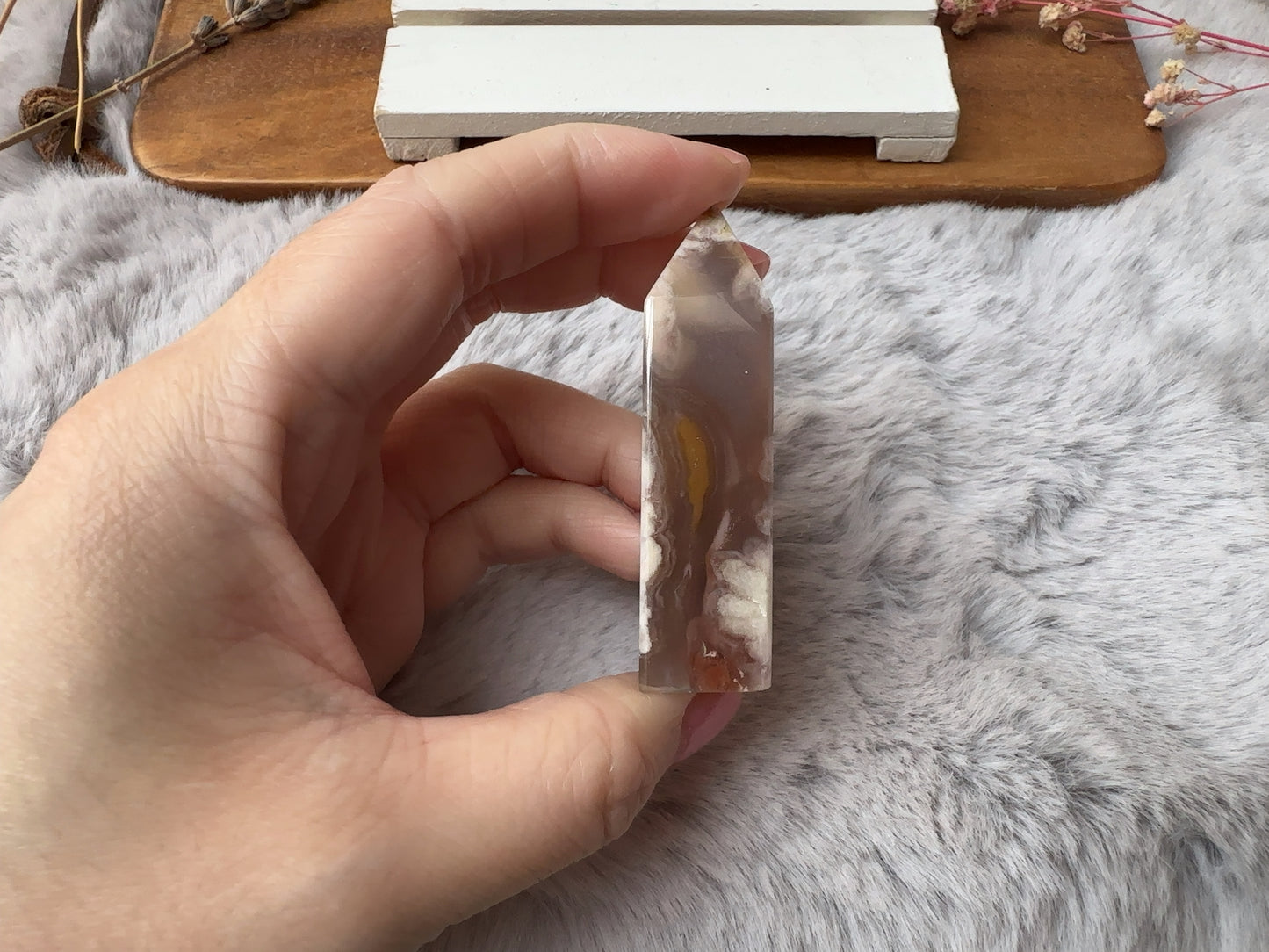Extra Small Flower Agate Tower (Imperfect)