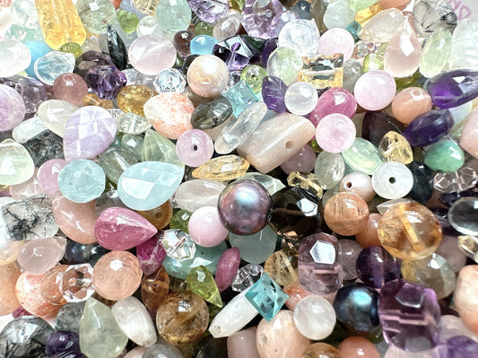 5~12mm High Quality Loose Assorted Semi-Precious Gemstone Beads | 25g Bag