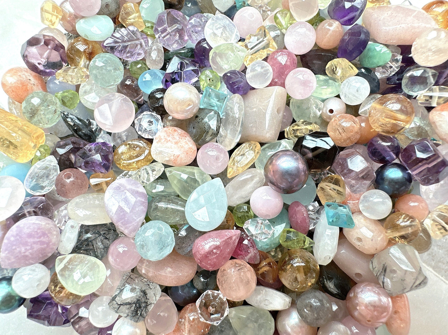 5~12mm High Quality Loose Assorted Semi-Precious Gemstone Beads | 25g Bag