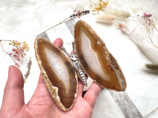 Agate Butterfly Figurine