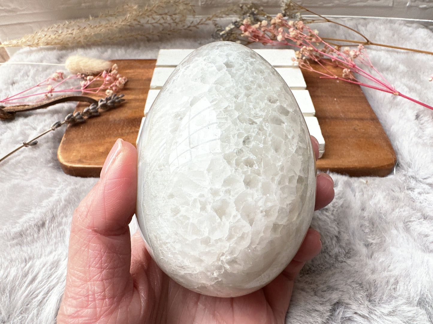 Agate Egg with Druzy
