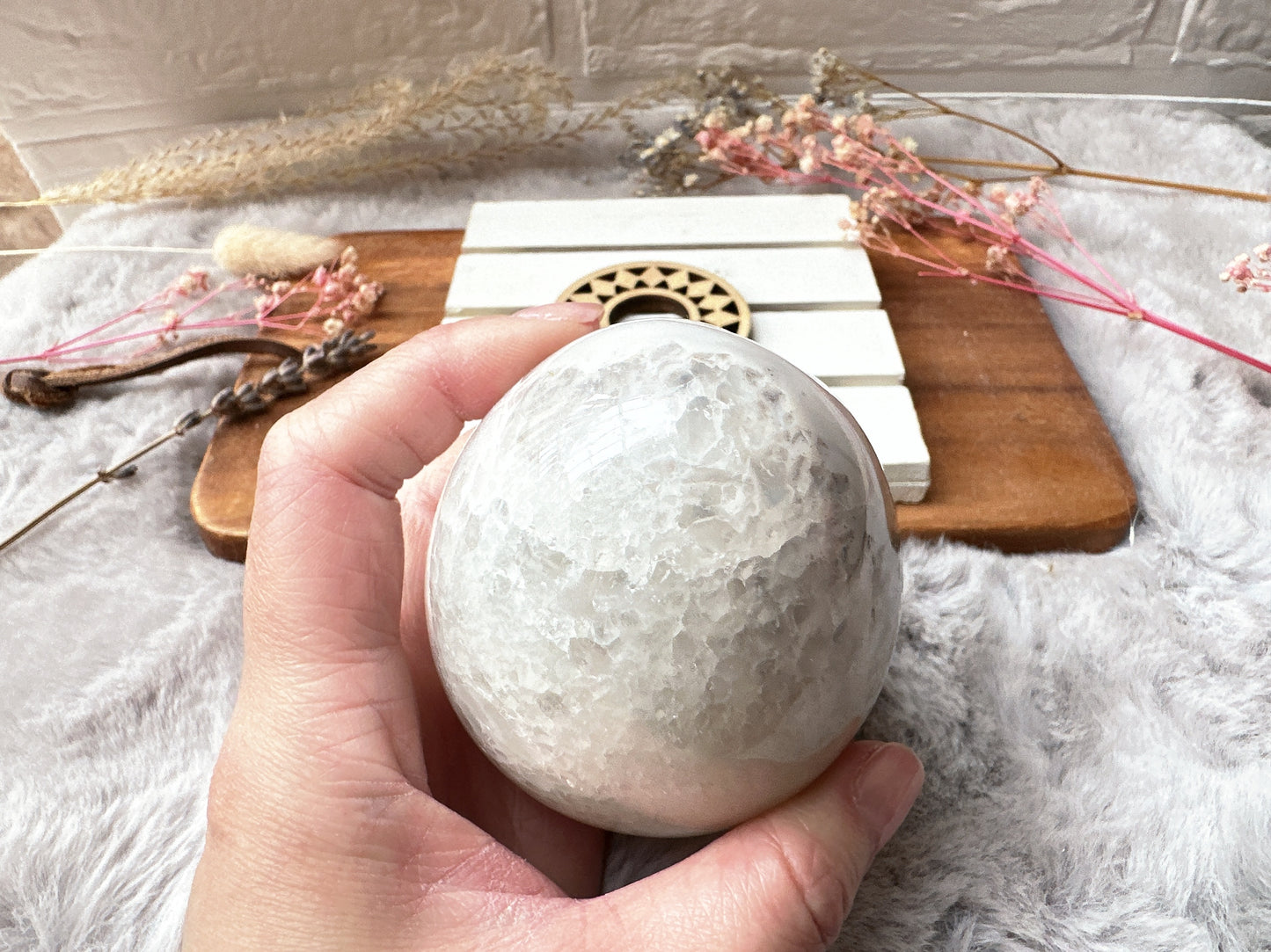 Agate Egg with Druzy