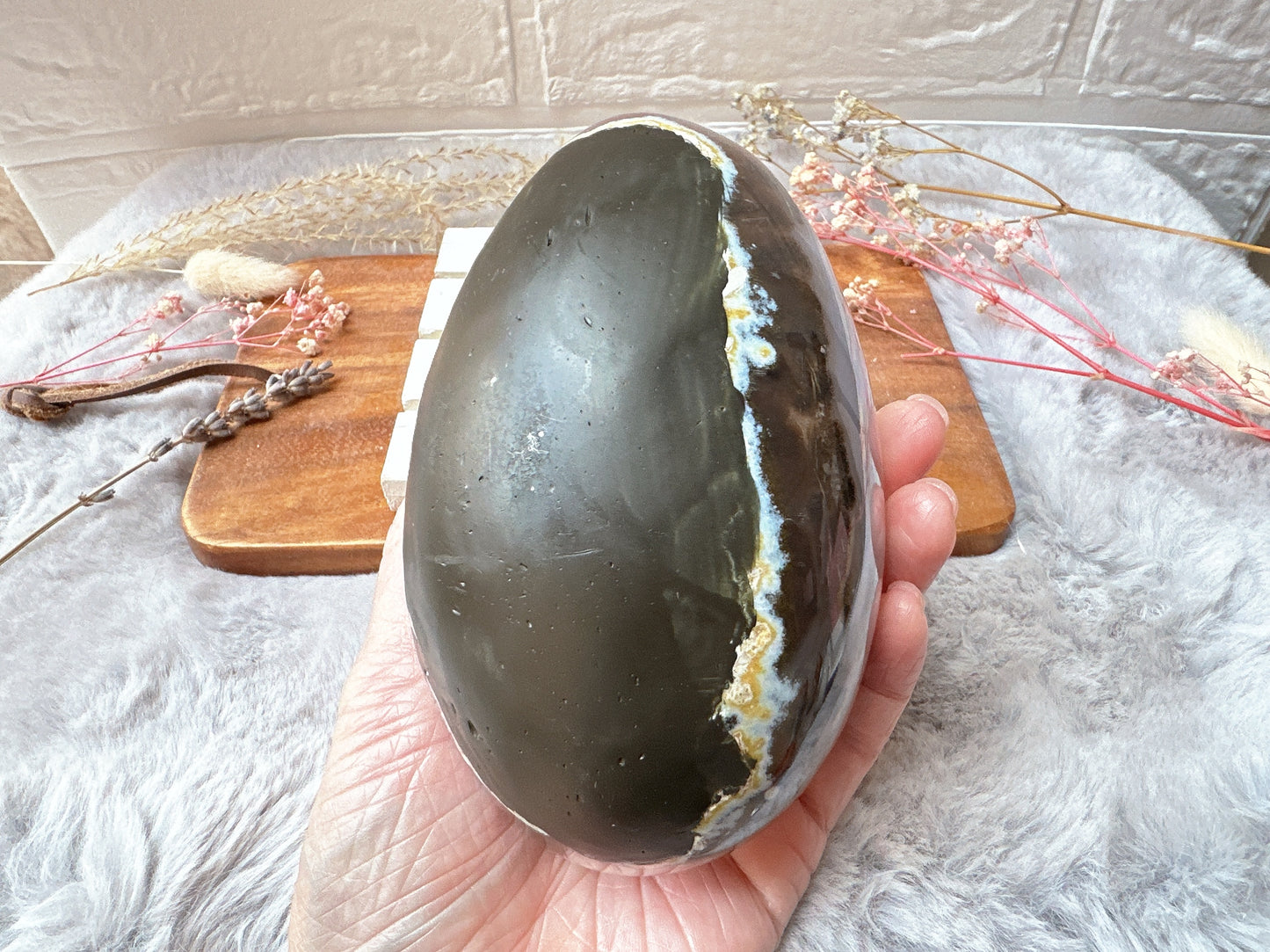 Large Agate Druzy Egg (Imperfect)