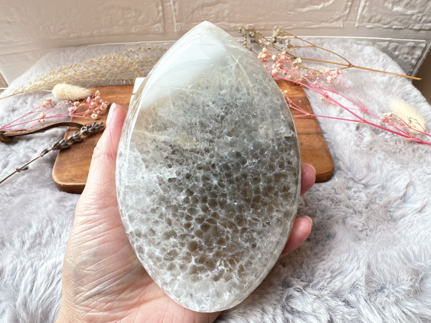 Large Agate with Druzy Free Form