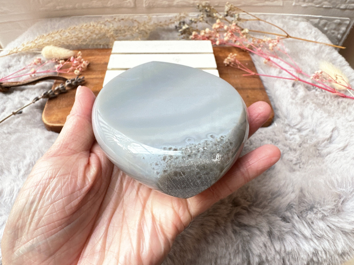Large Agate with Druzy Free Form