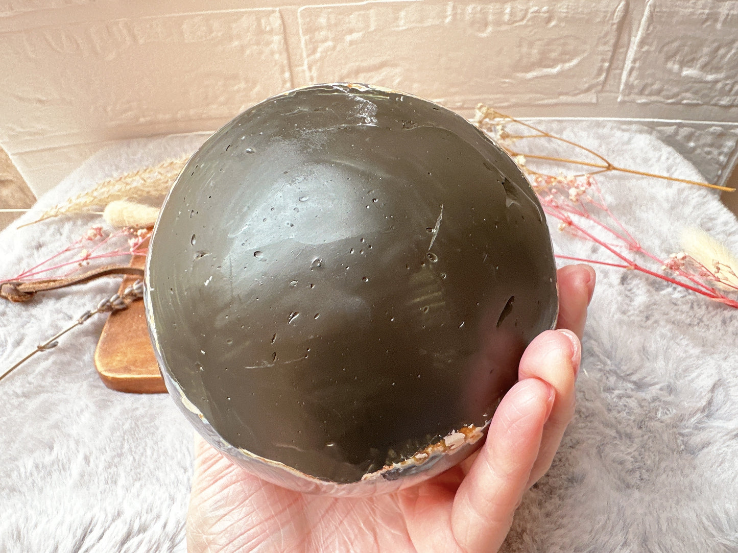 1.69kg Large Agate Druzy Sphere (Imperfect)