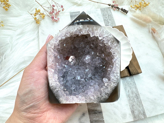 Agate Tower with Druzy