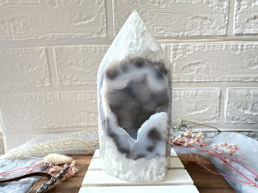 Agate Tower with Druzy