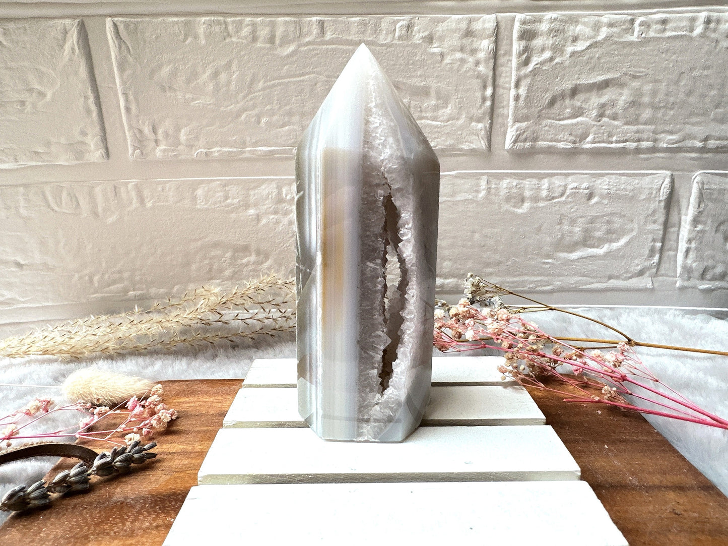 Agate Tower with Druzy