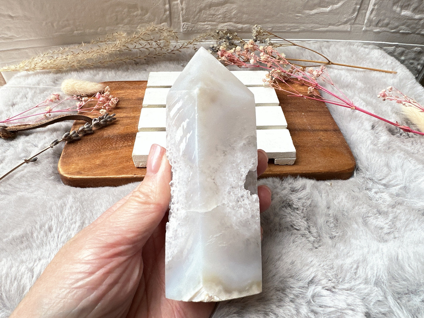 Agate Tower with Druzy