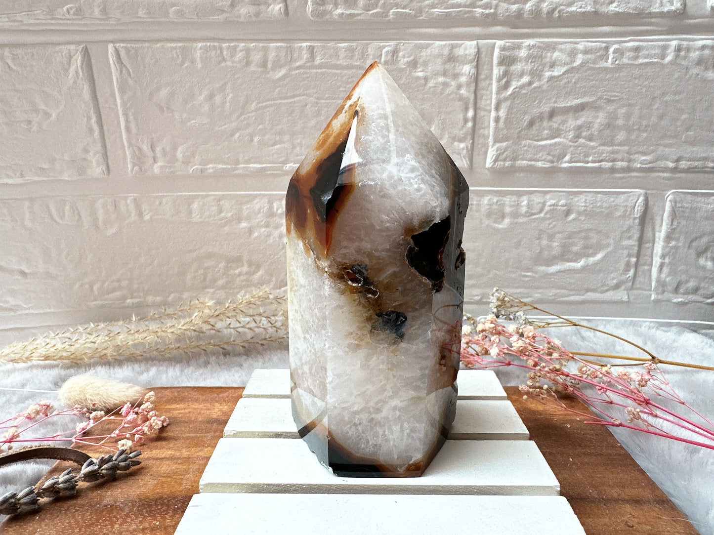Agate Tower with Druzy