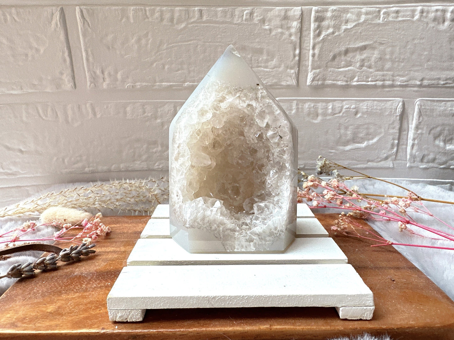 Agate Tower with Druzy