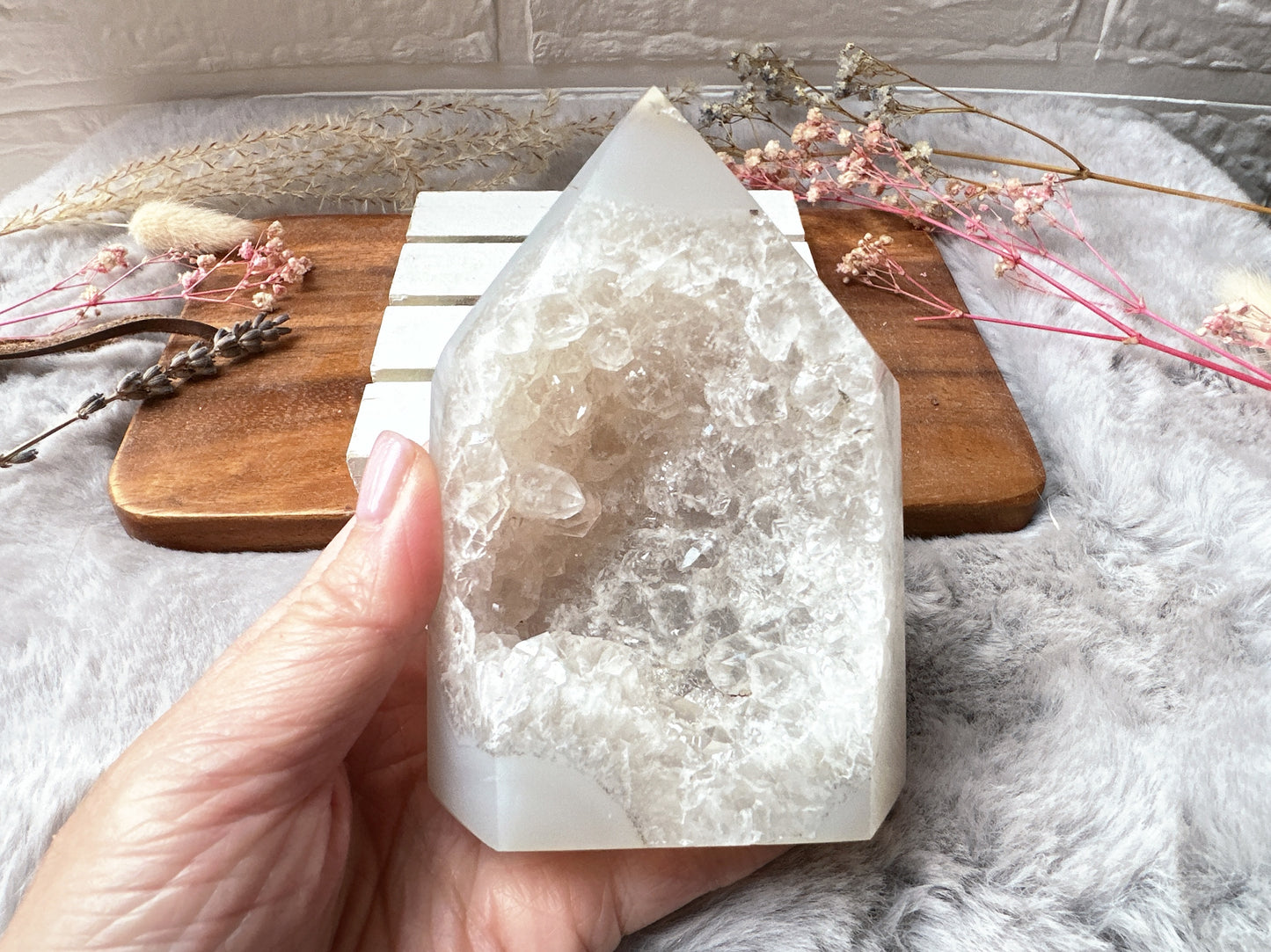 Agate Tower with Druzy