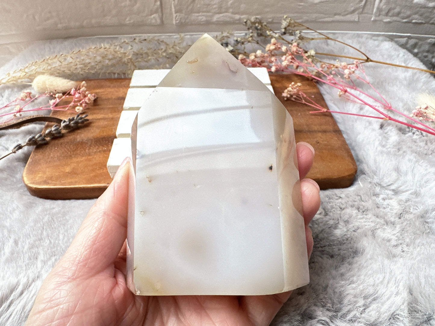 Agate Tower with Druzy