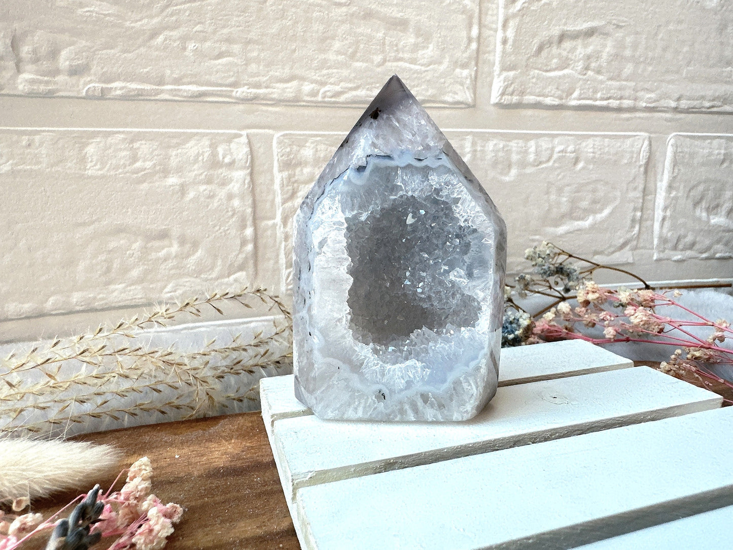 Agate Tower with Druzy