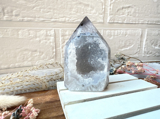 Agate Tower with Druzy