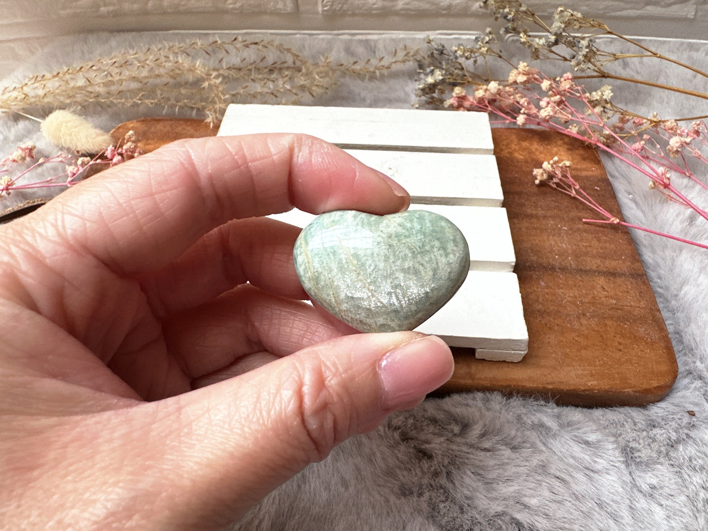 Mini Amazonite Heart