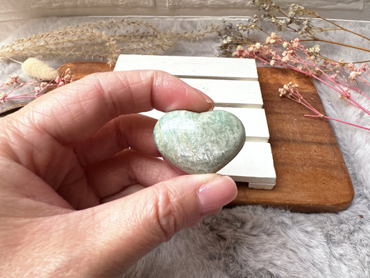 Mini Amazonite Heart