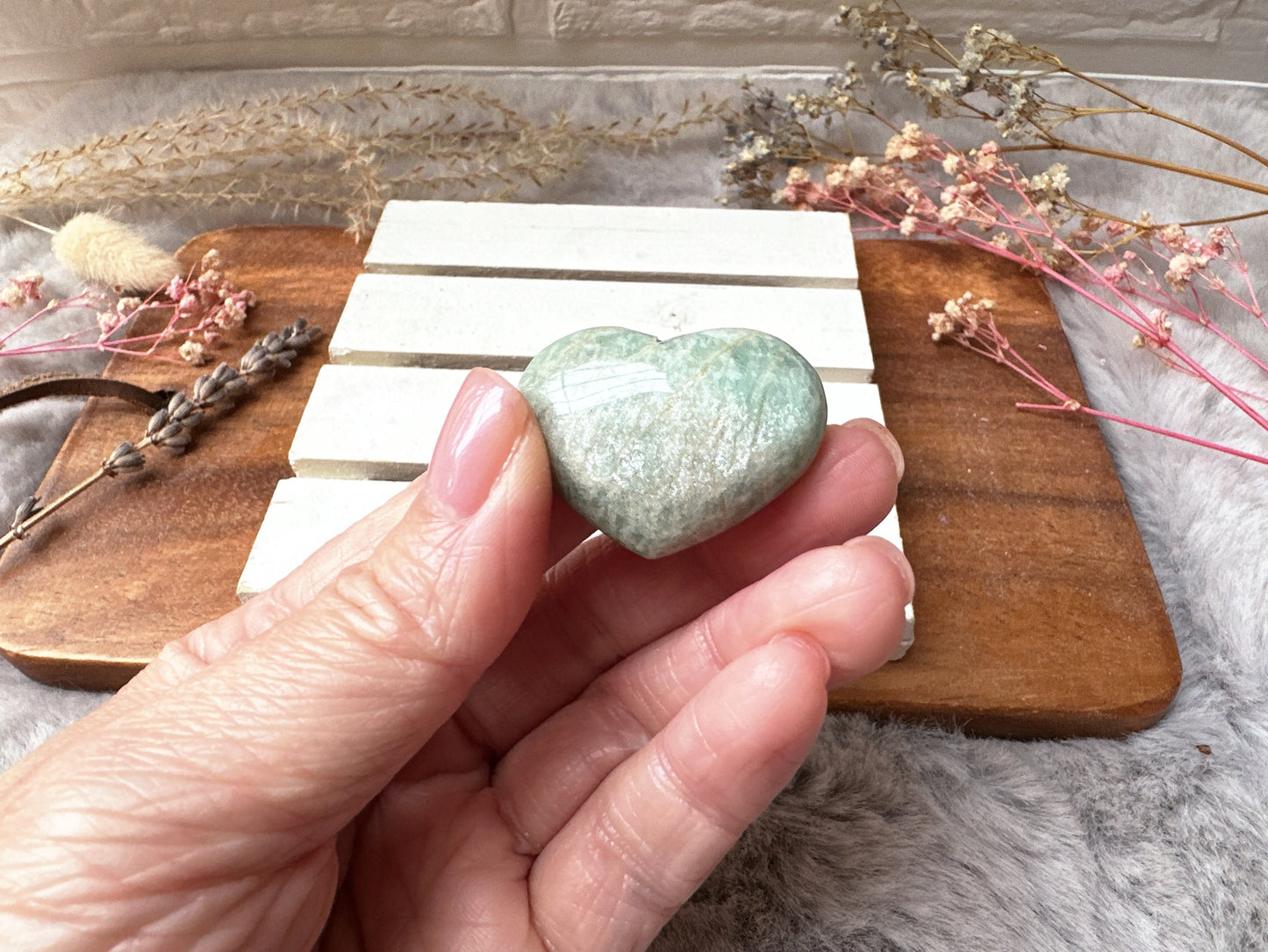 Mini Amazonite Heart