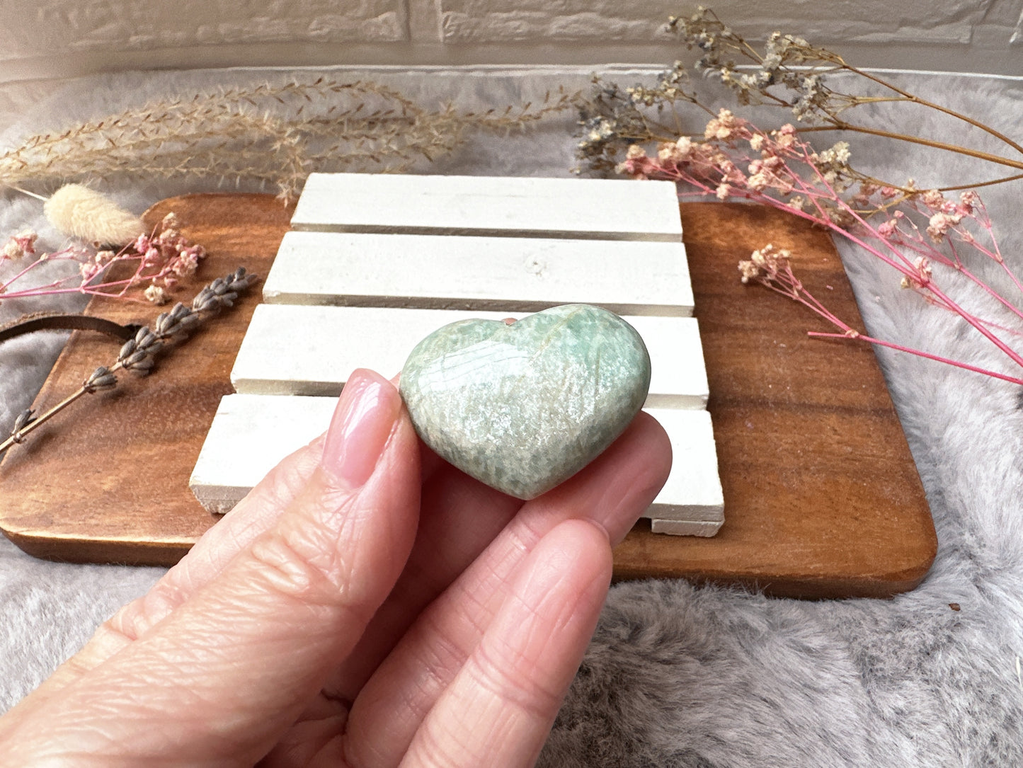 Mini Amazonite Heart