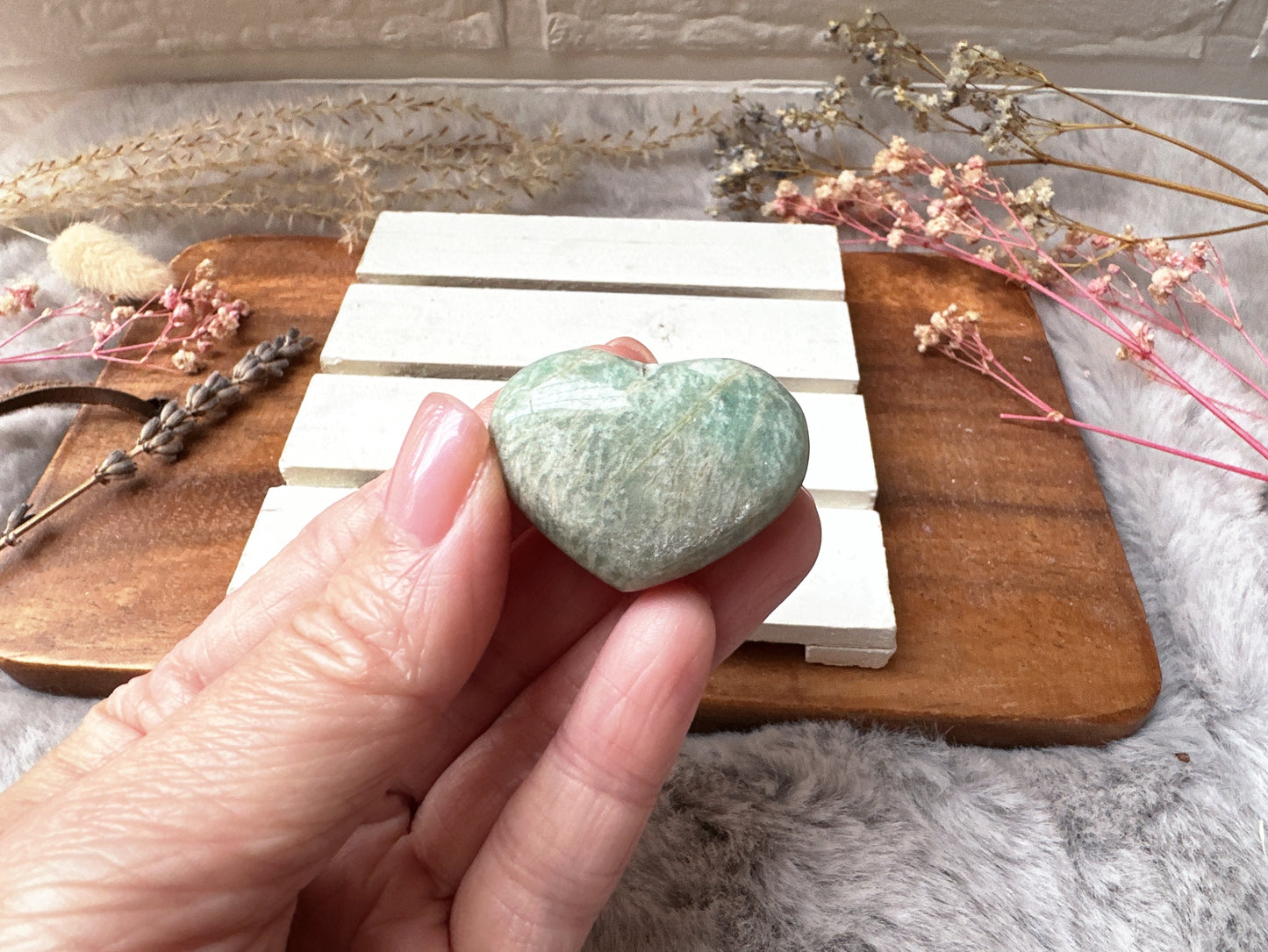 Mini Amazonite Heart