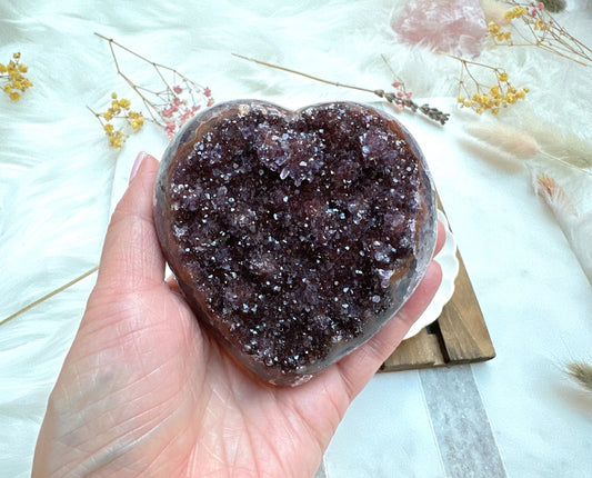Amethyst Heart Cluster