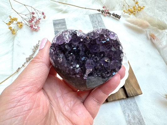 Amethyst Heart Cluster
