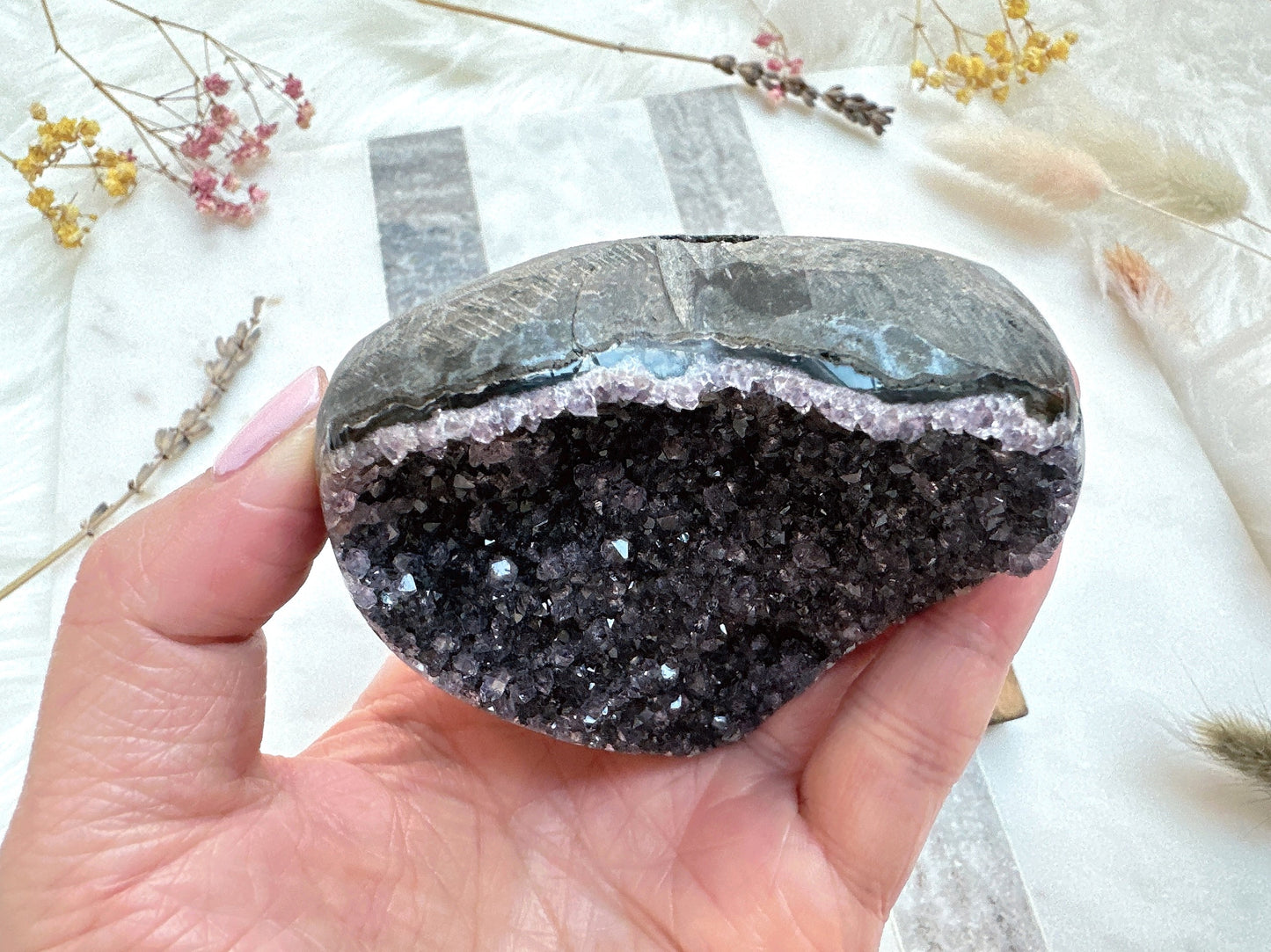 Amethyst Heart Cluster