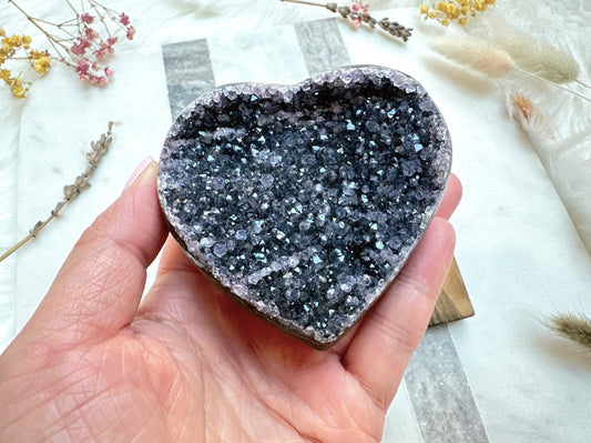 Amethyst Heart Cluster