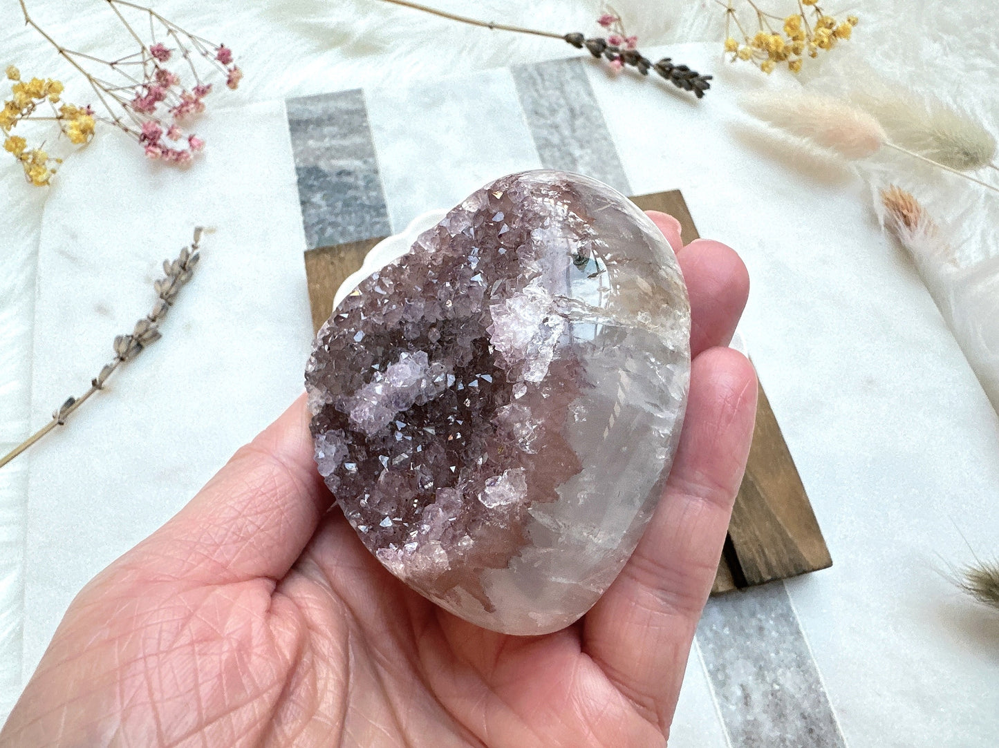 Amethyst Heart Cluster