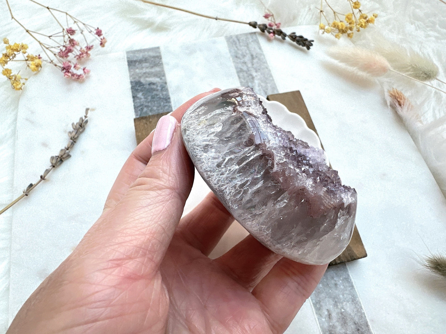 Amethyst Heart Cluster