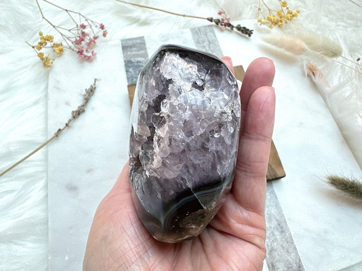 Amethyst Heart Cluster