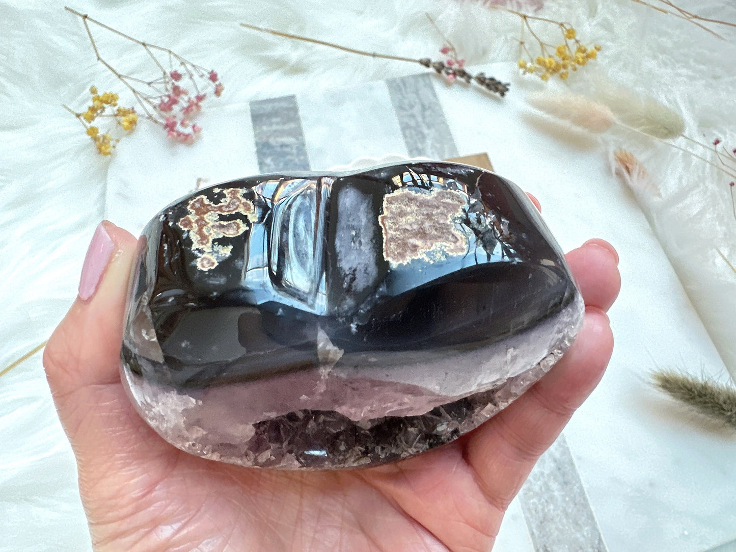 Amethyst Heart Cluster