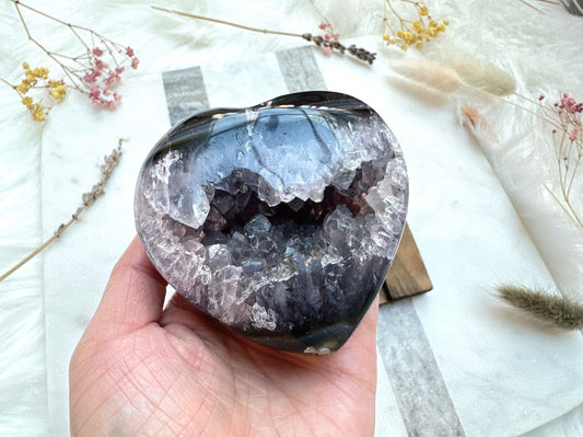 Amethyst Heart Cluster