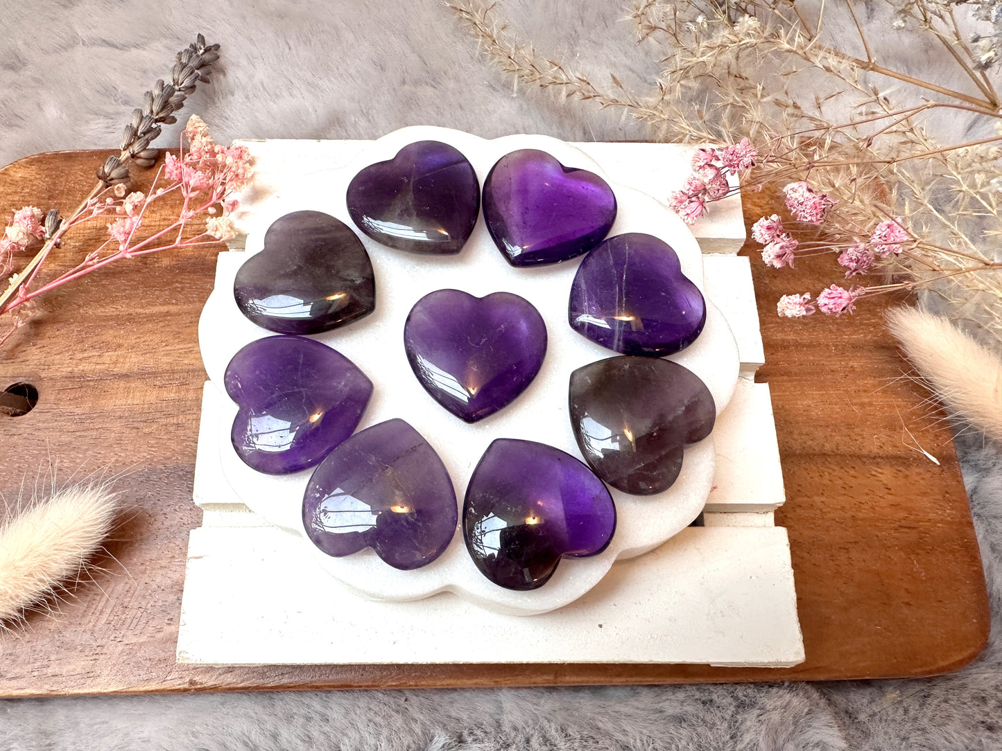Mini Amethyst Crystal Heart