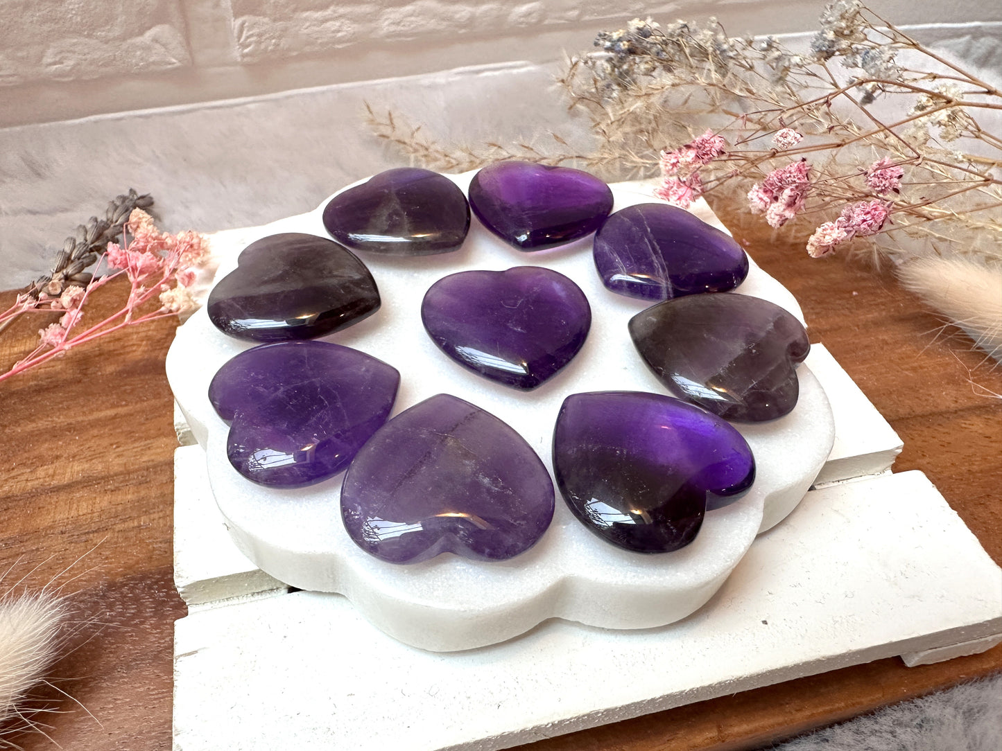 Mini Amethyst Crystal Heart